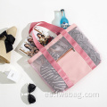 Piscina de viaje de gran capacidad personal personalizada PU impermeable PU plegable Bolsa de bolsillo de bolsillo de bolsillo con cremallera con cremallera con bolsas